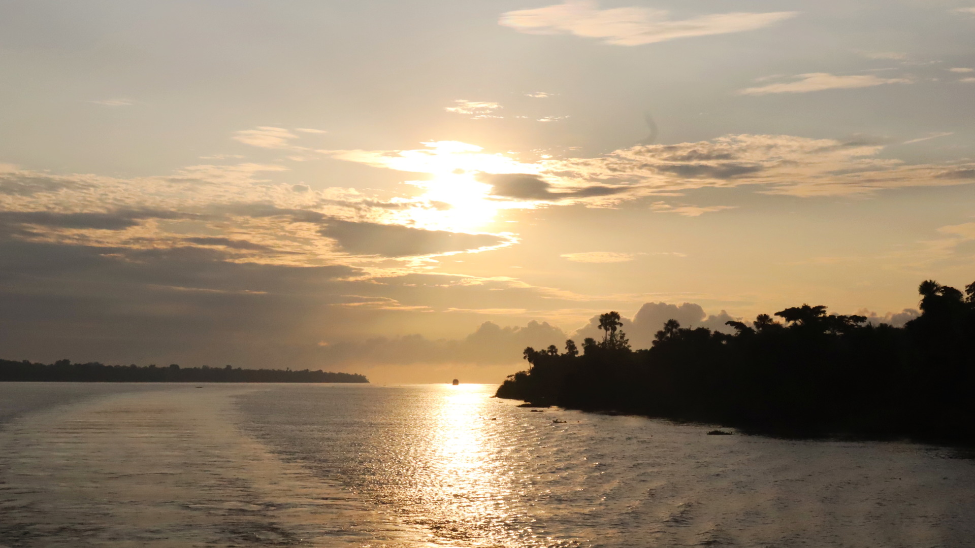 Sunset from the Amazon slow boat