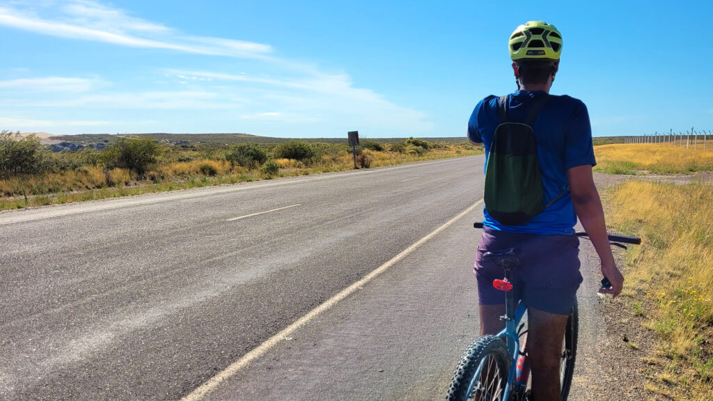 Cycling to Punta Loma in Puerto Madryn
